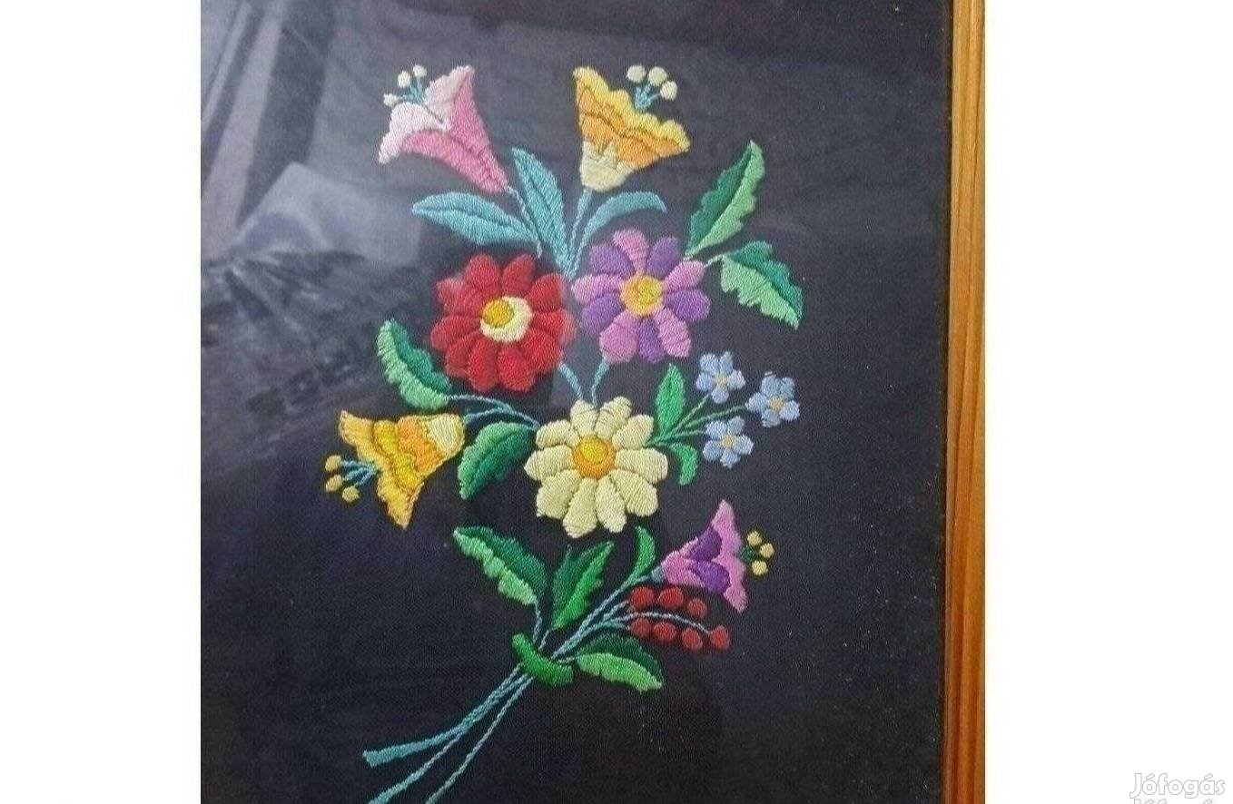 Retrro gobelin keretben 38x30 cm