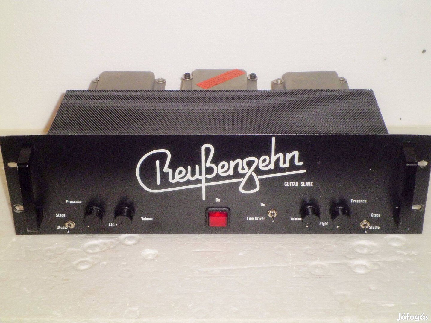 Reussenzehn 2x50W-os csöves gitár végfok 1985-ből
