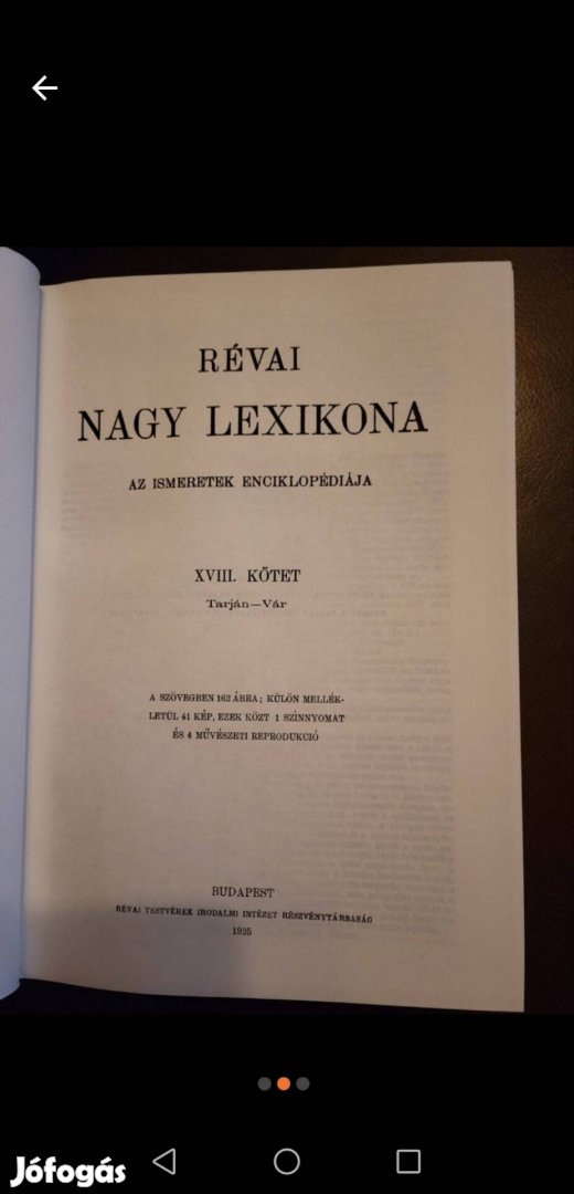 Révai Nagy Lexikon eredeti példányai 19 kötet eladók.