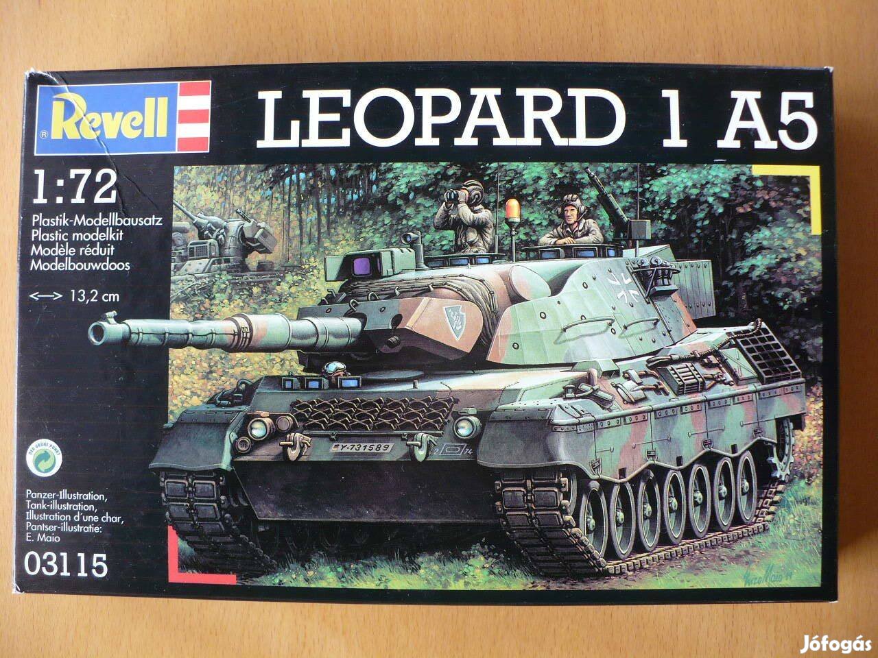 Revell Leopard tank 1:72 makett modell