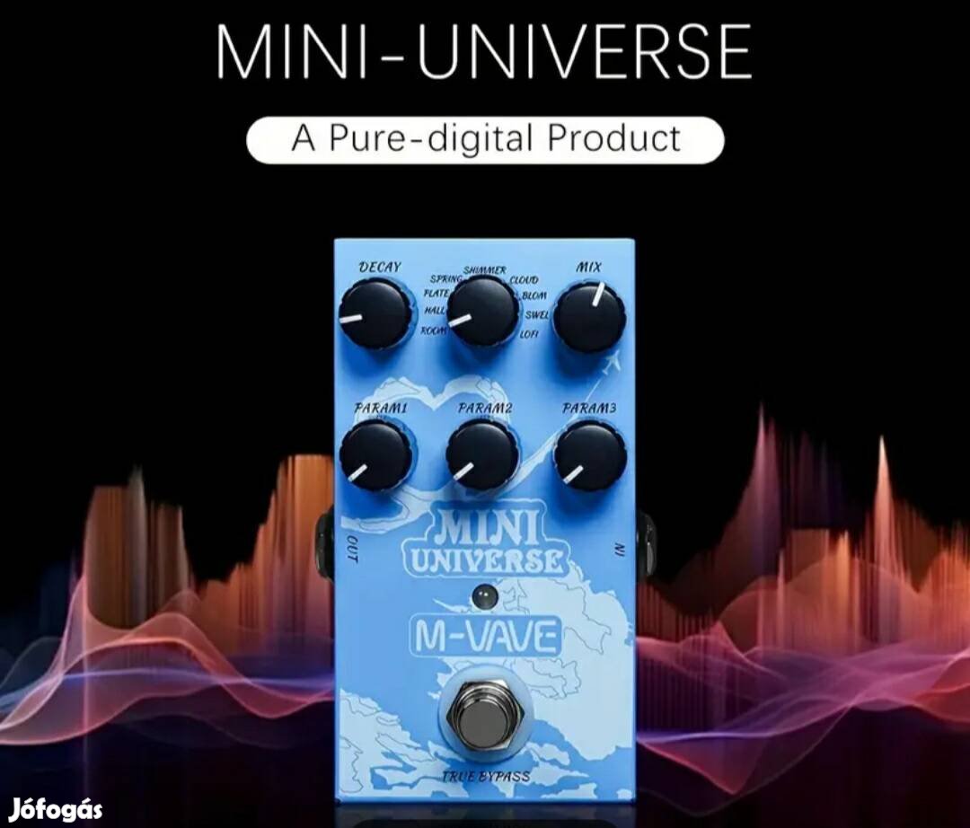 Reverb 9 mode Selecion Mini-universe M-vave