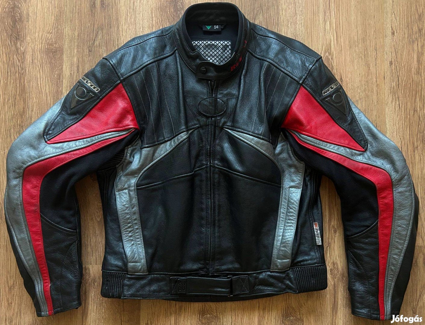 Revit motoros bőrdzseki , bőrkabát - Beleírt méret: 54 ( XL es )
