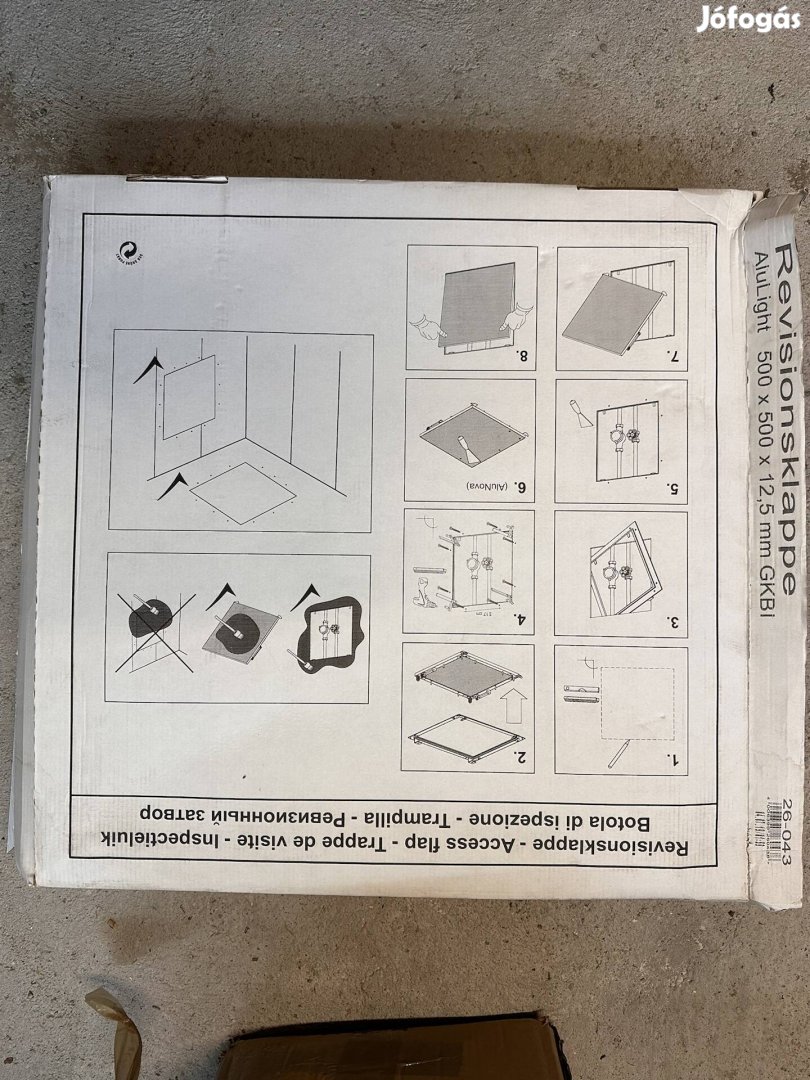 Revíziós ajtó gipszkarton 500x500 2db