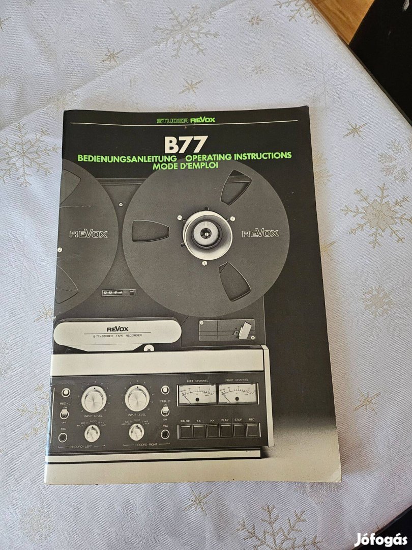 Revox b77 könyv