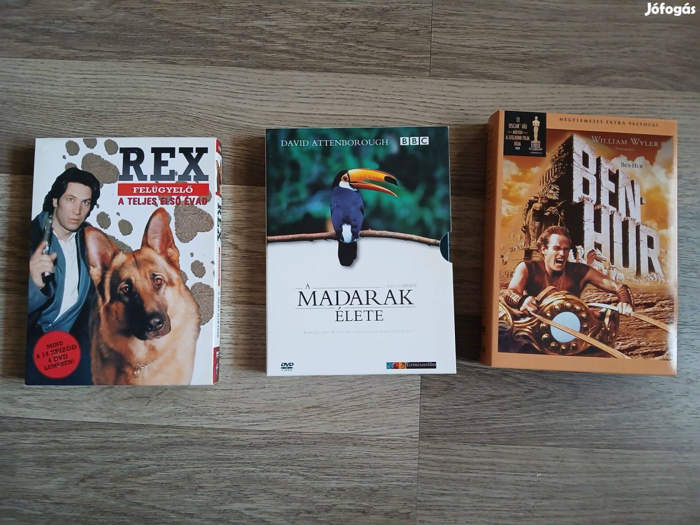 Rex felügyelő, Ben Hur, David Attenborough: a madarak élete DVD-k