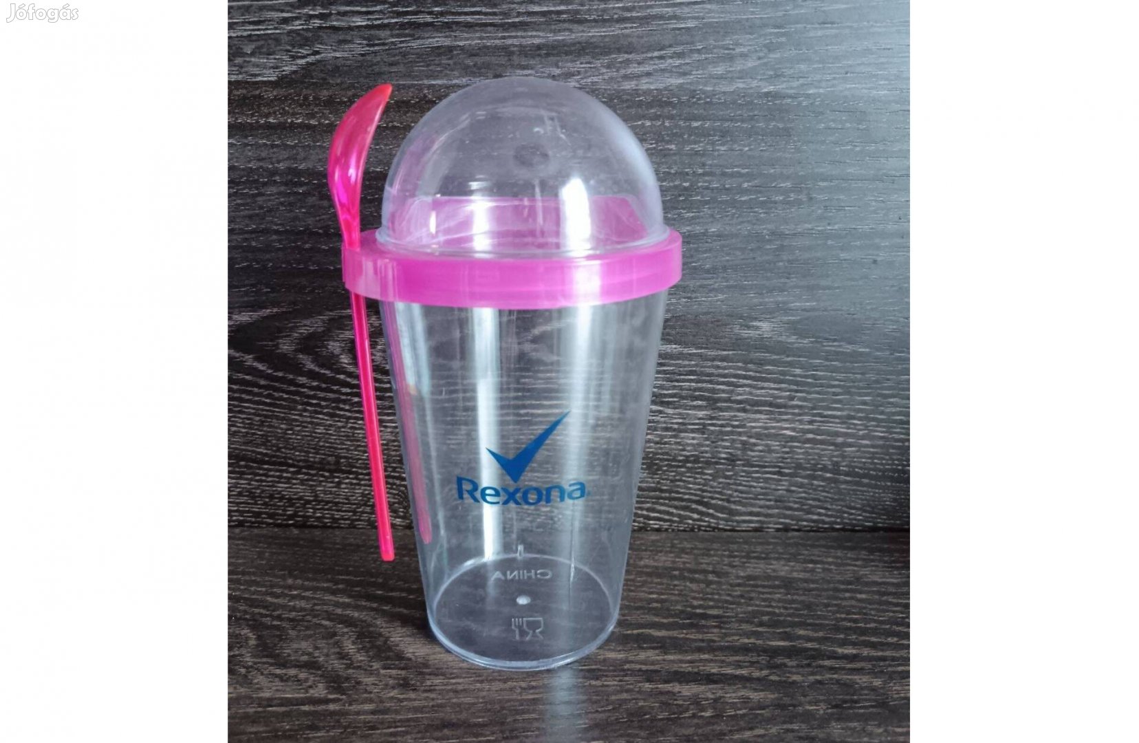 Rexona pohár kanál tető , futó -utazó szett , műanyag