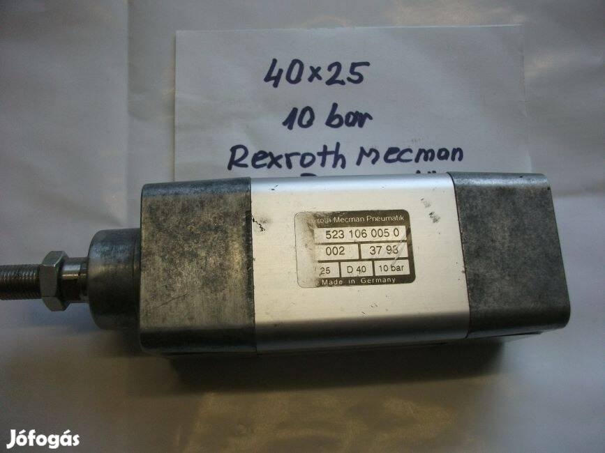 Rexroth-Mecman 10 baros pneumatikus henger 40X25 mm