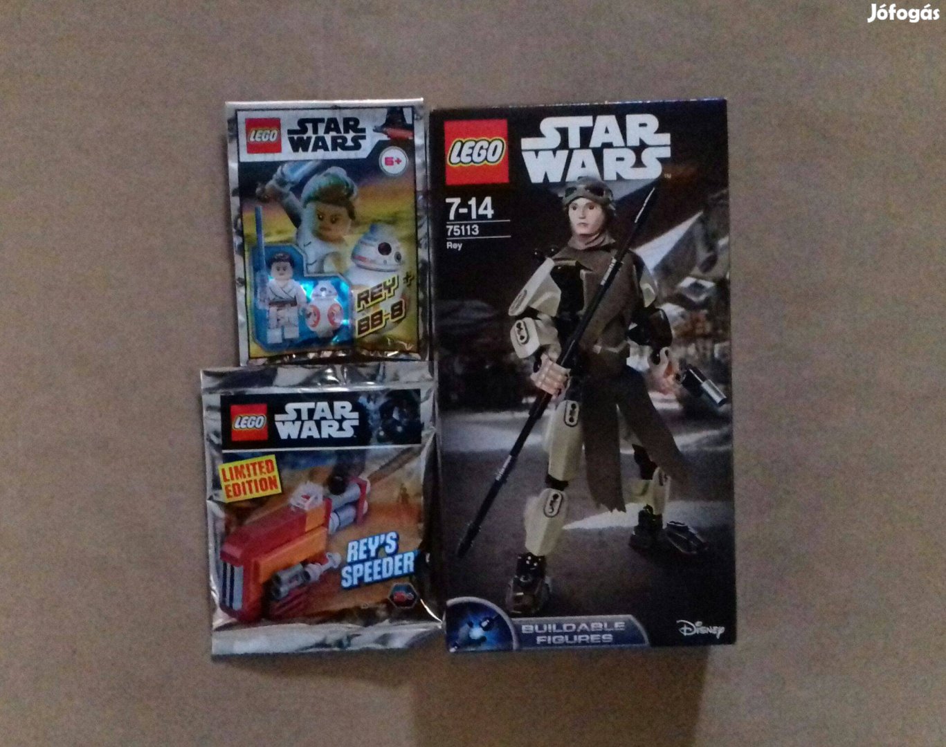 Rey: Star Wars LEGO 75113 + Rey siklója + Rey & BB-8 minifigura Fox.ár