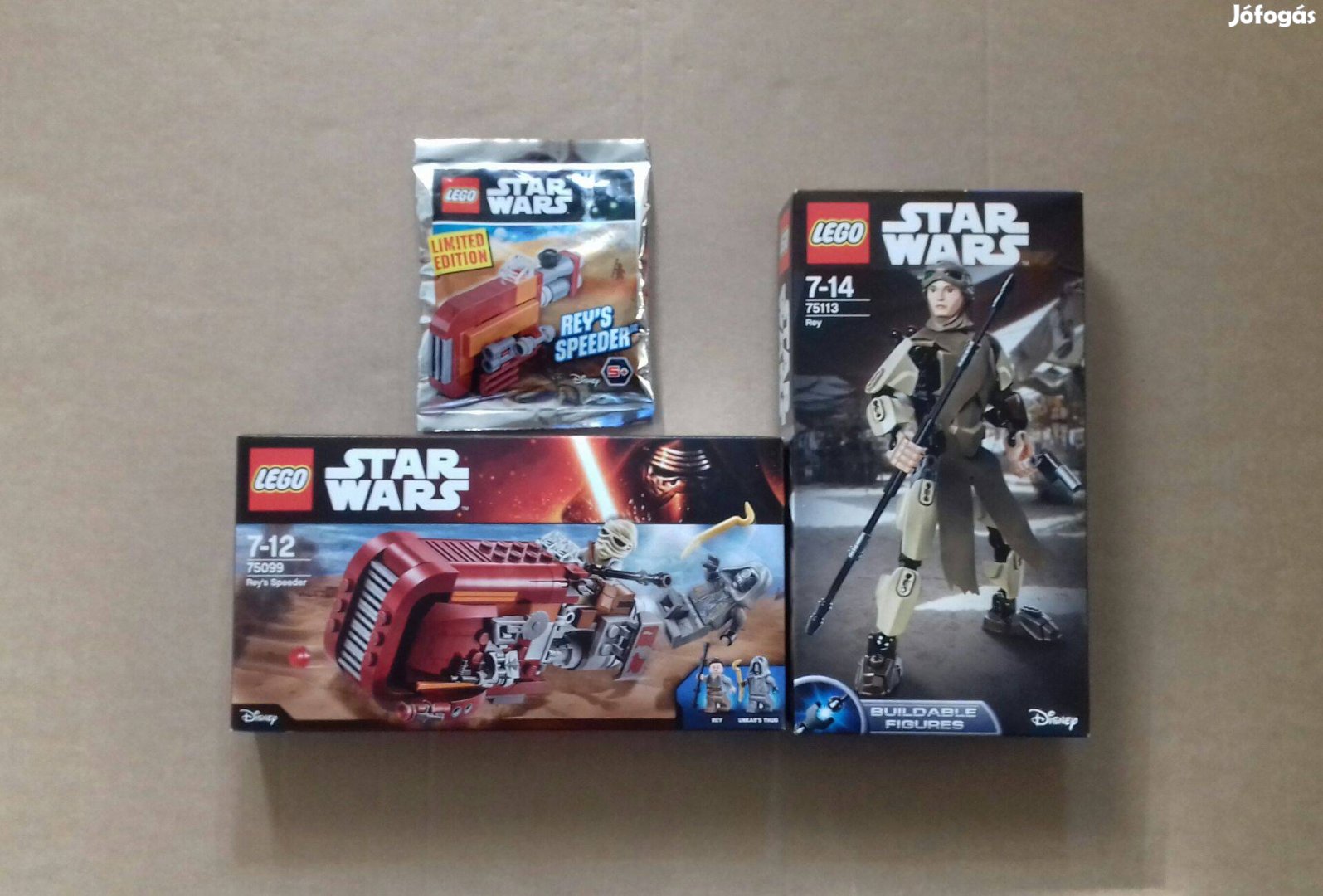 Rey: új Star Wars LEGO 75113 + 75099 + Rey siklója zacskós Fox.az árba