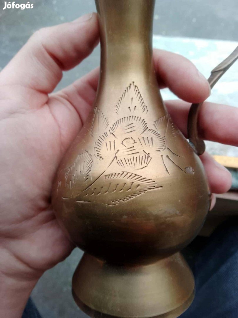 Réz dísztárgy eladó Indiában készült 17 cm maga