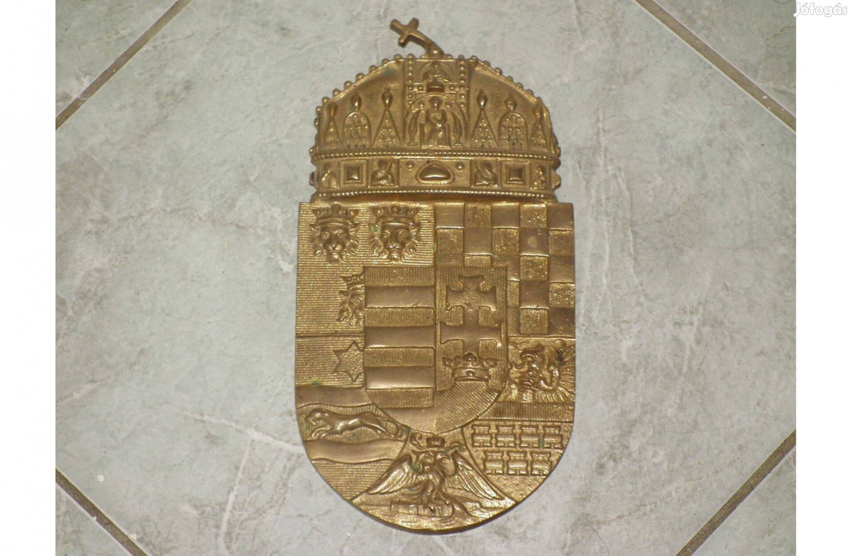 Réz magyar címer Nagy - Magyarország Történelmi Magyarország nr.12