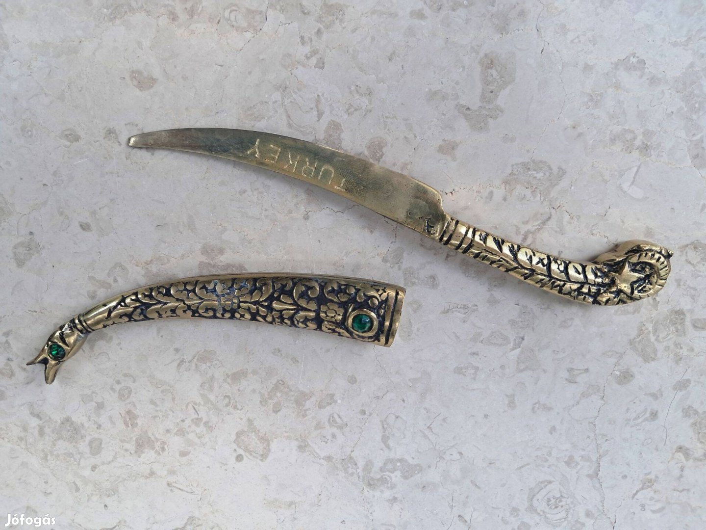 Réz papírvágó kés