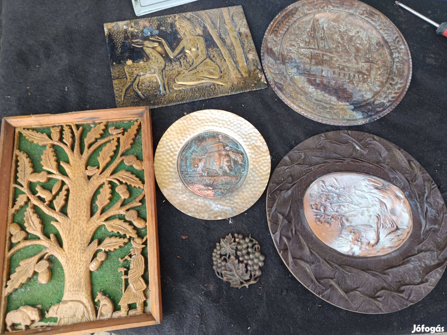 Réz tányér bronz kép pakk