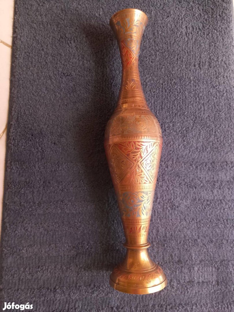 Réz váza, magassága 39,5 cm eladó