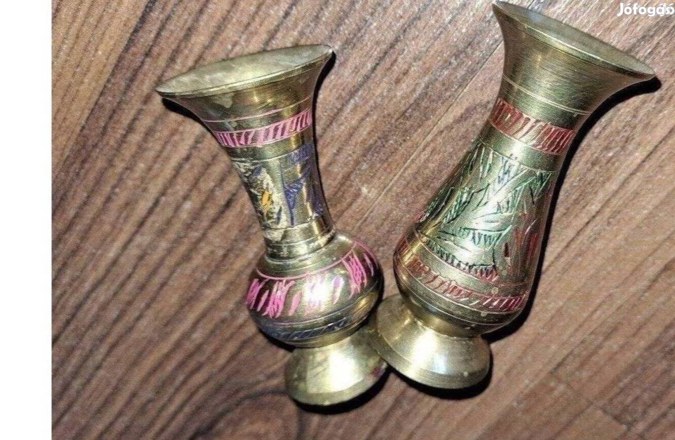Réz váza párban 8 cm