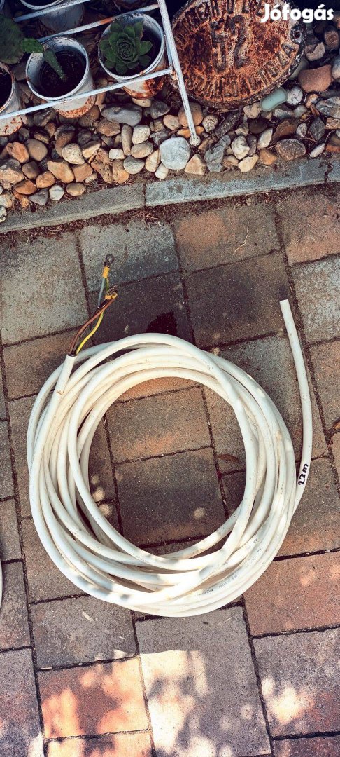 Réz vezeték kábel 5x6mm2 eladó 22m