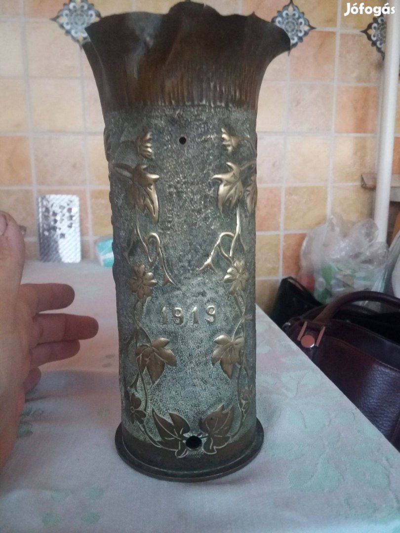 Rézhüvely váza