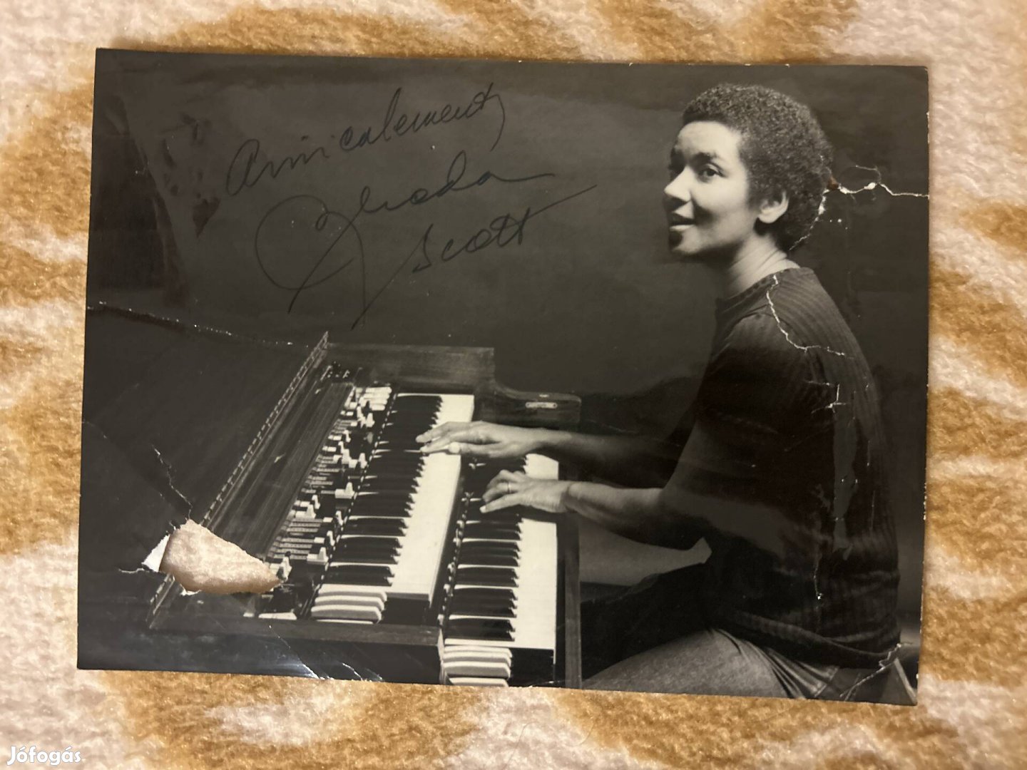 Rhoda Scott Dedikált fényképe sérült
