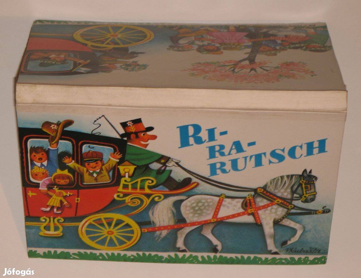 Ri-Ra-Rutsch 1969 német Gyí, Fakó Kubasta térbeli mesekönyv hiánytalan