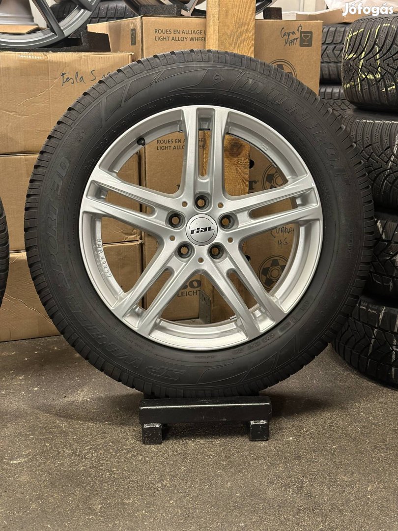 Rial 18zoll Q5 Q7 glc enyaq 5x112 alufelnik téli gumikkal