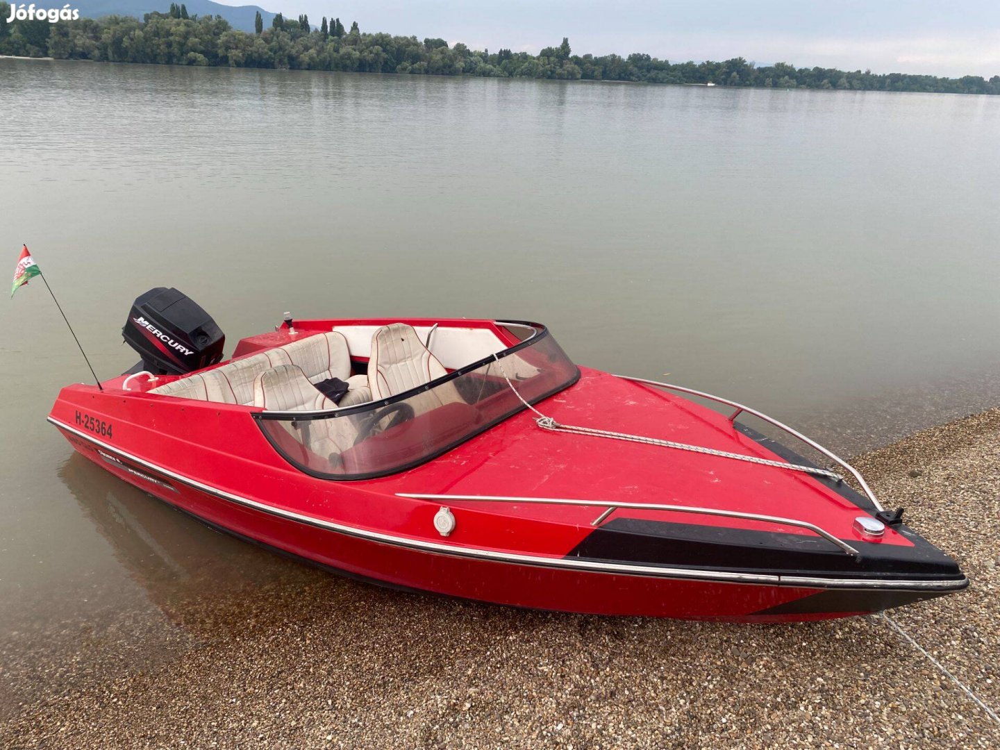 Riamar 480 Mercury 60 + Rendszámos Utánfutó