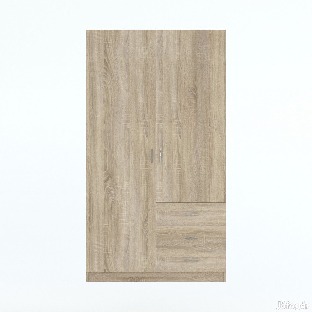 Riava gardróbszekrény 97cm 2D3S Sonoma Oak