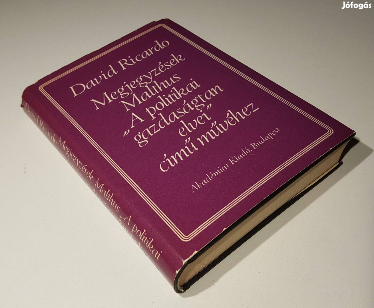 Ricardo Megjegyzések Malthus politikai gazdaságtan elvei