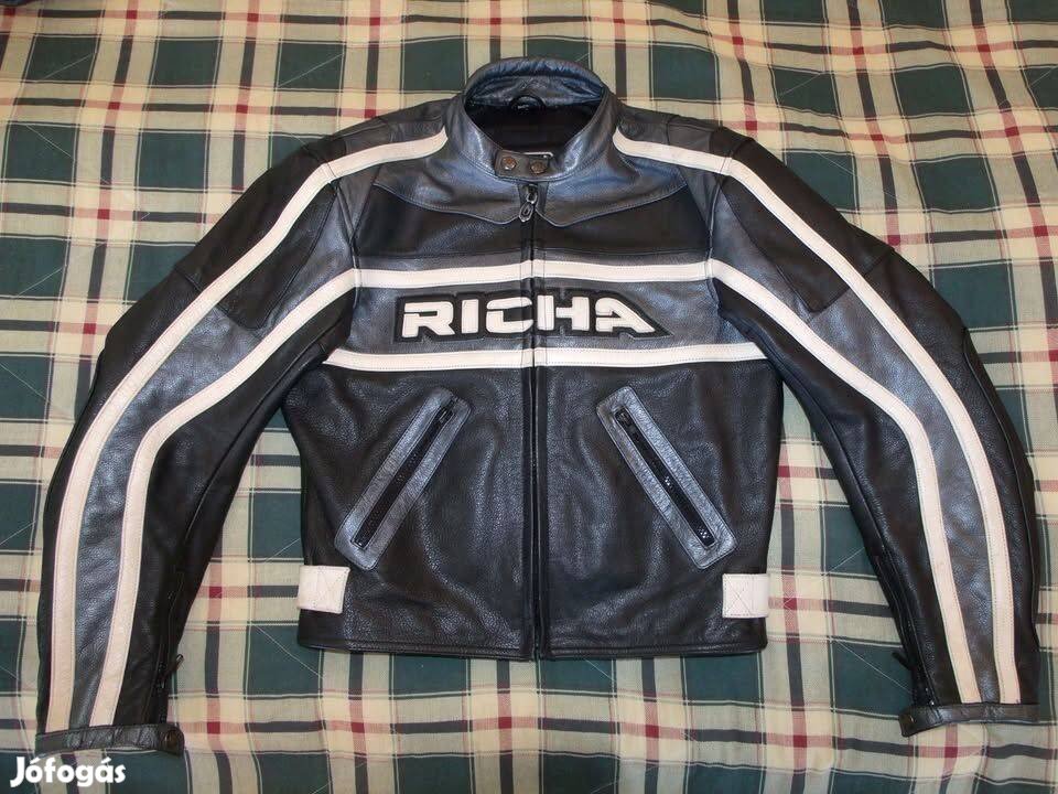 Richa fullprotis motoros bőrdzseki, S méret, hibátlan