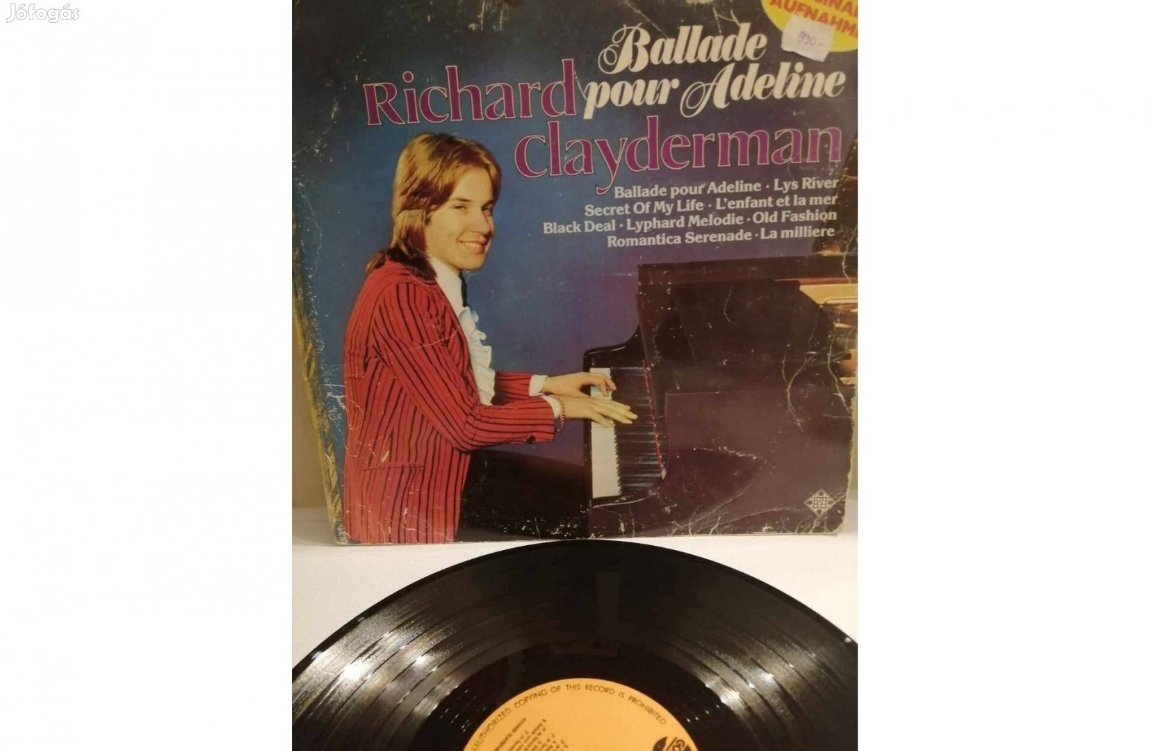 Richard Clayderman Ballade pour Adeline bakelit lemez eladó!