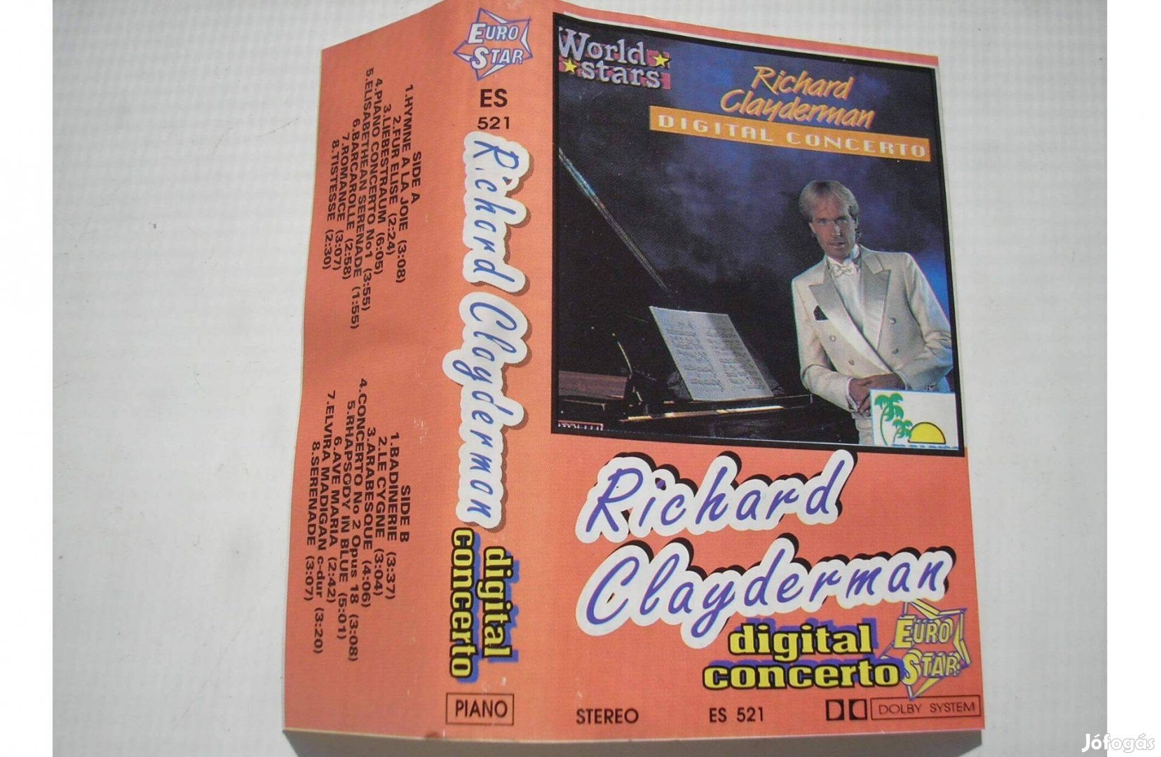 Richard Clayderman - Digital Concerto , gyári műsoros kazetta