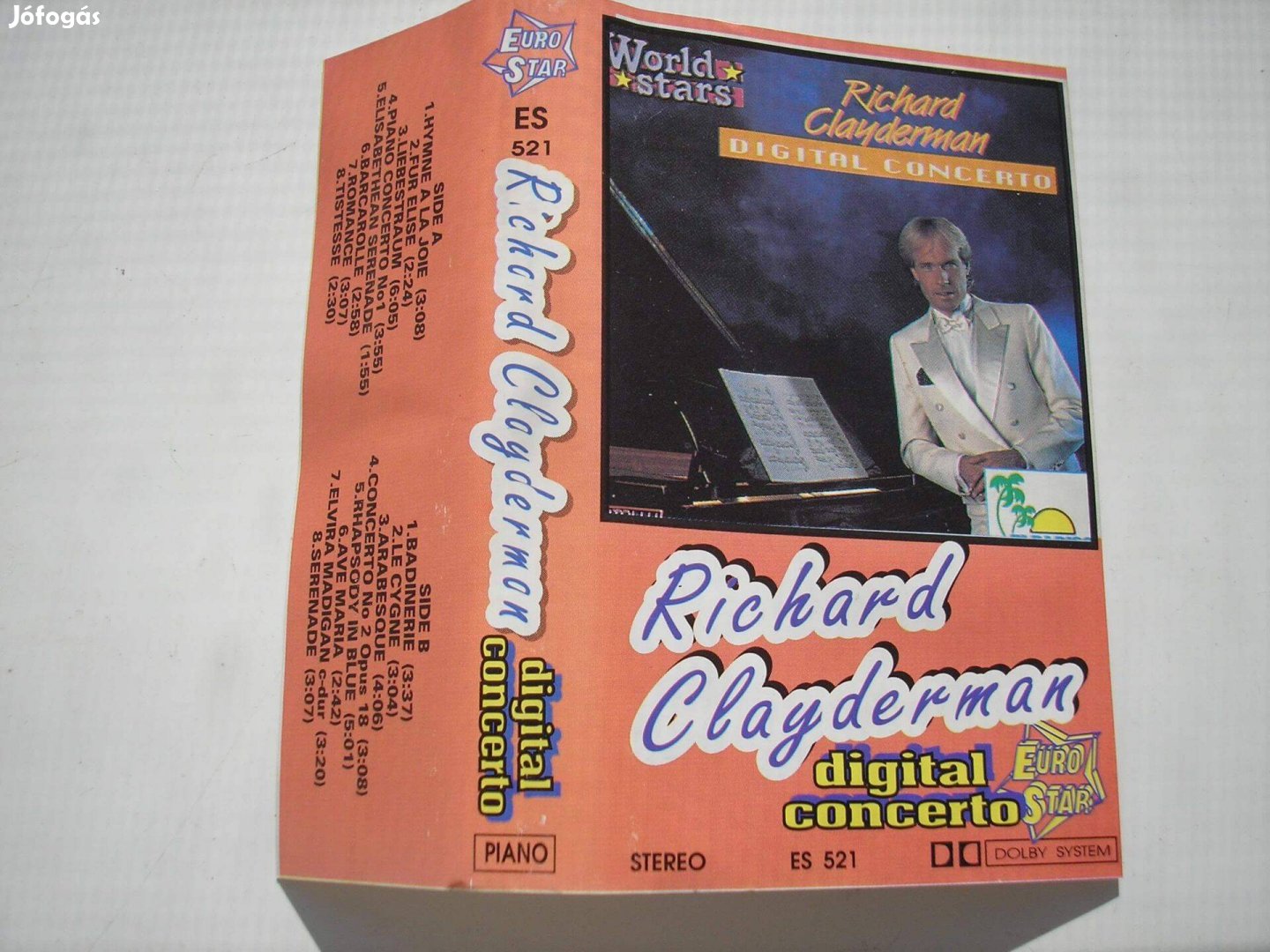 Richard Clayderman - Digital Concerto , gyári műsoros kazetta