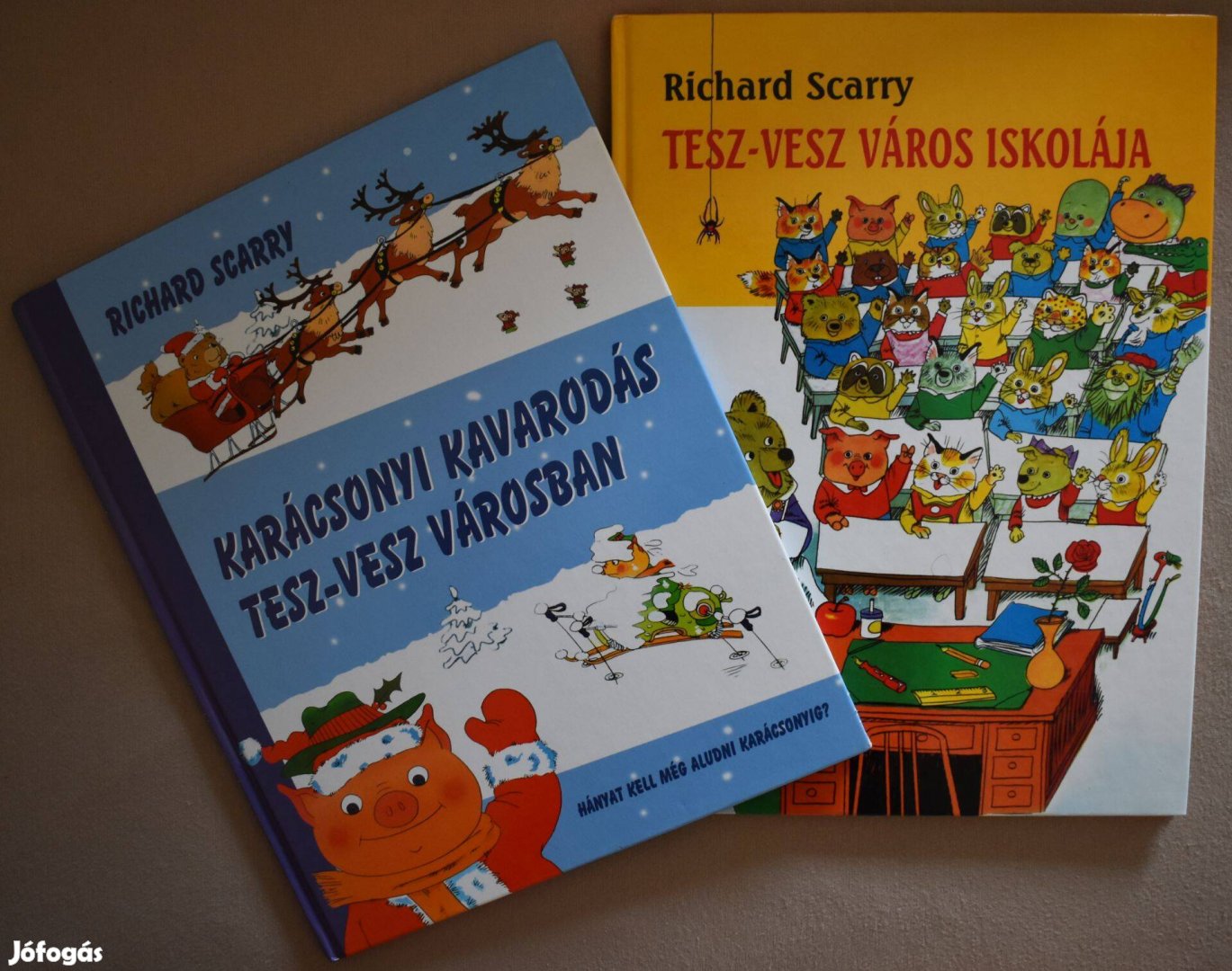 Richard Scarry: Karácsonyi kavarodás Tesz-vesz Városban, iskolája