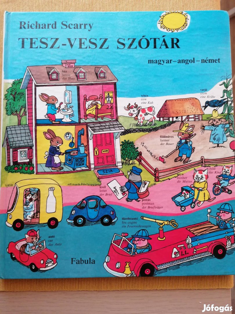 Richard Scarry: Tesz-Vesz Szótár magyar-angol-német