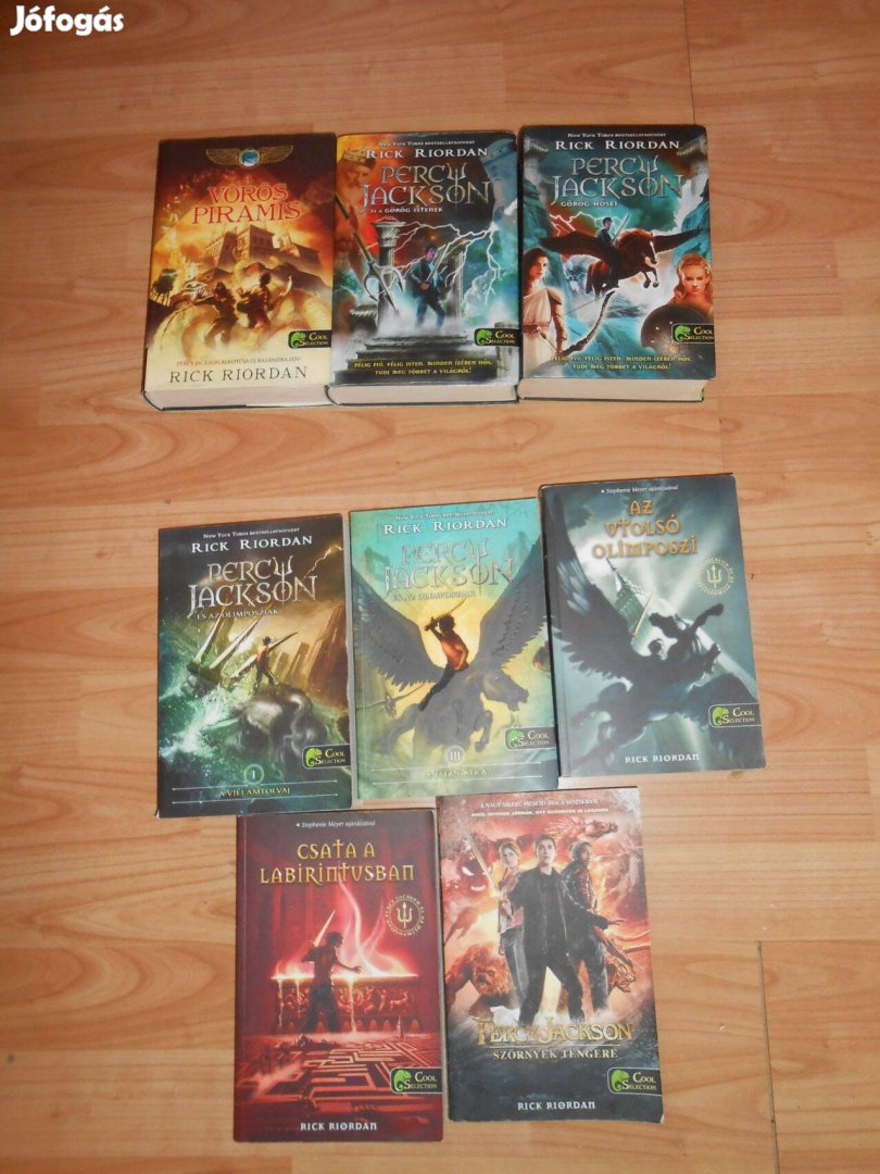 Rick Riordan Könyvcsomag ( 3db kemény + 5 puha kötésű )