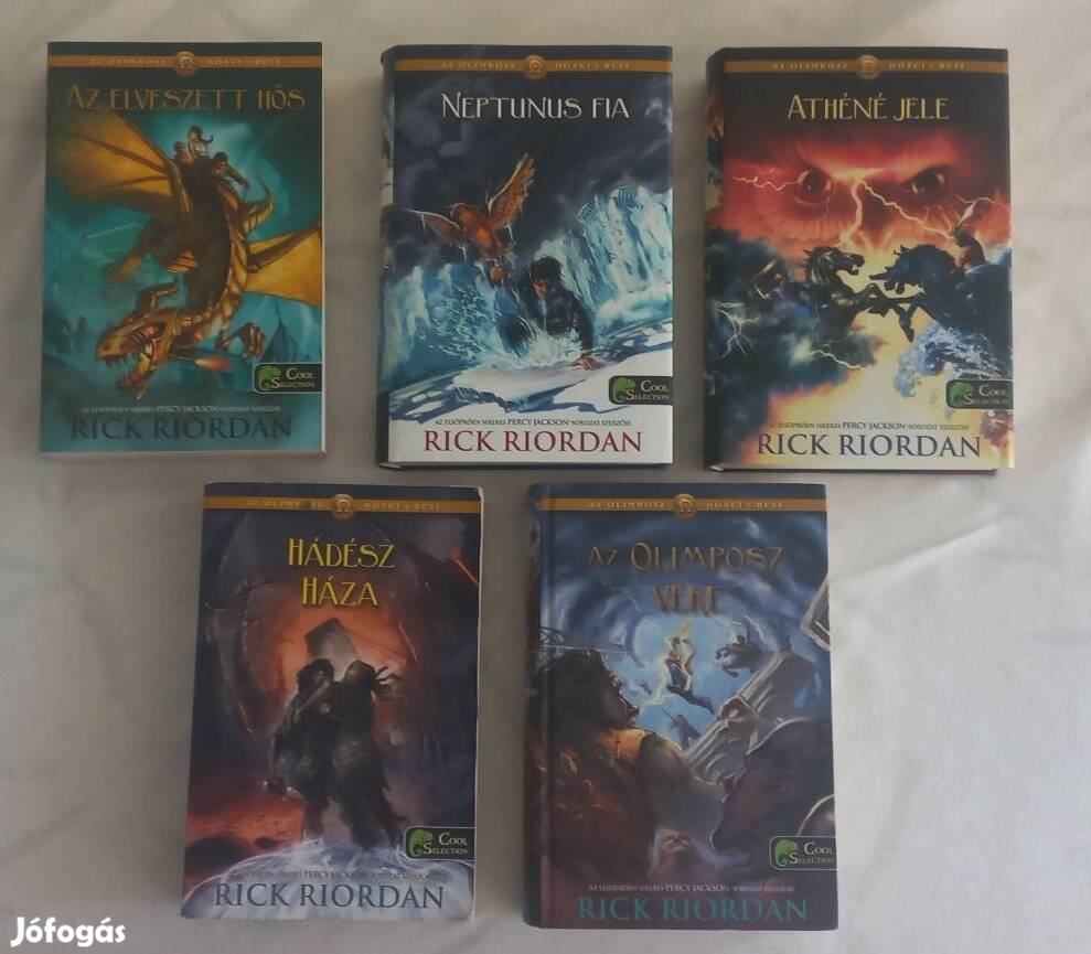 Rick Riordan: Az Olimposz hősei 5 könyv együtt.