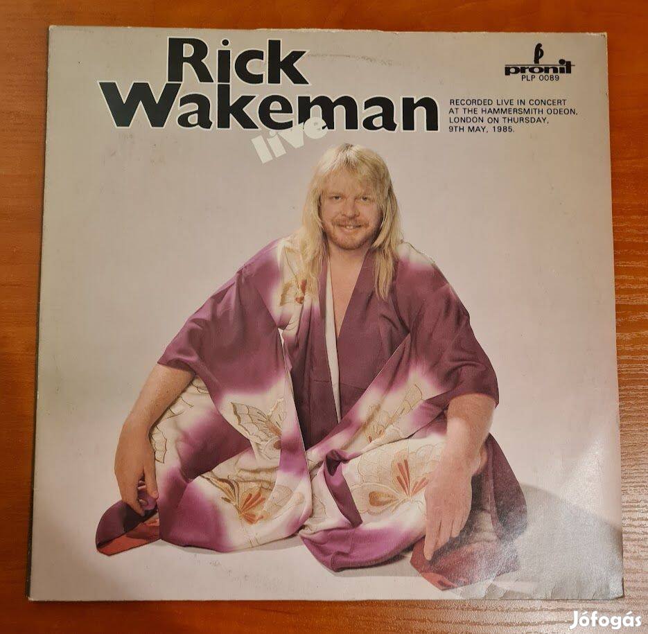 Rick Wakeman Live; LP, Vinyl, bakelit