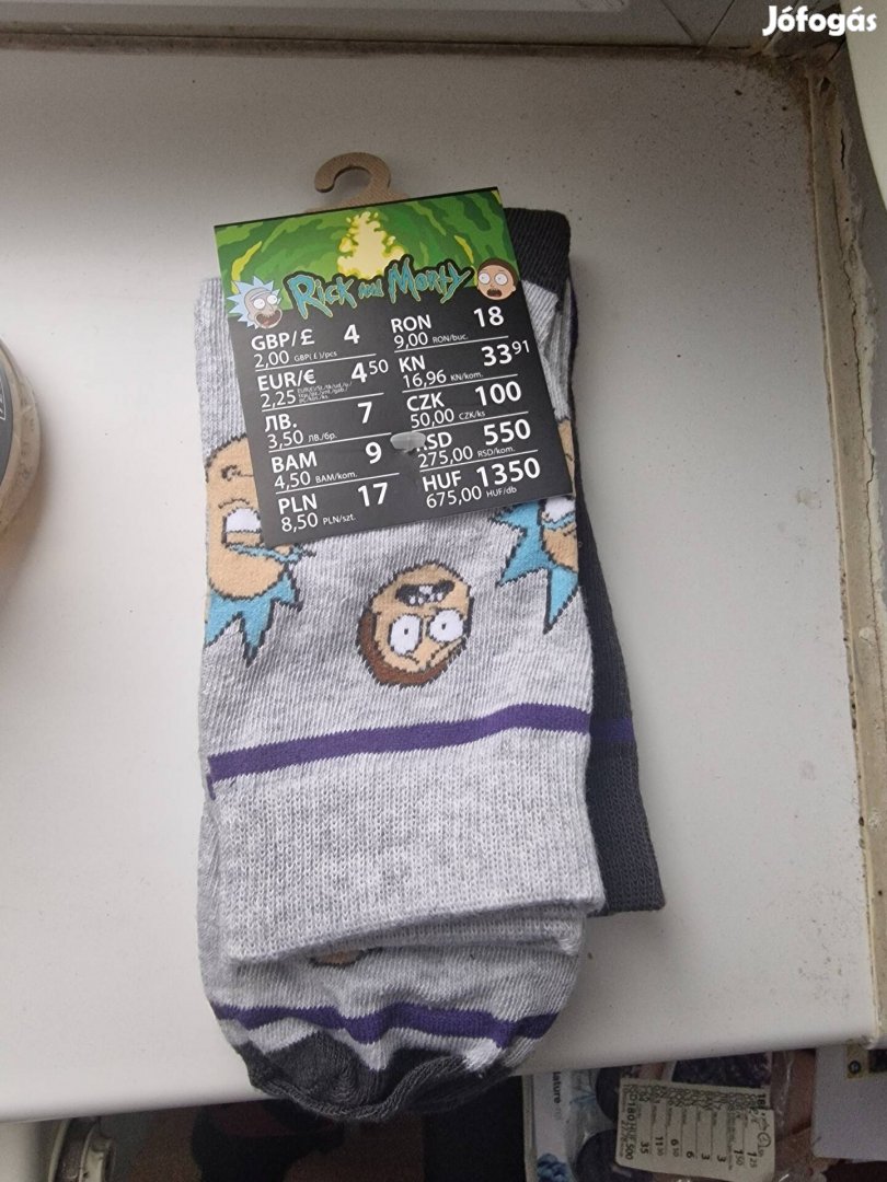Rick és Morty zokni (2 pár)