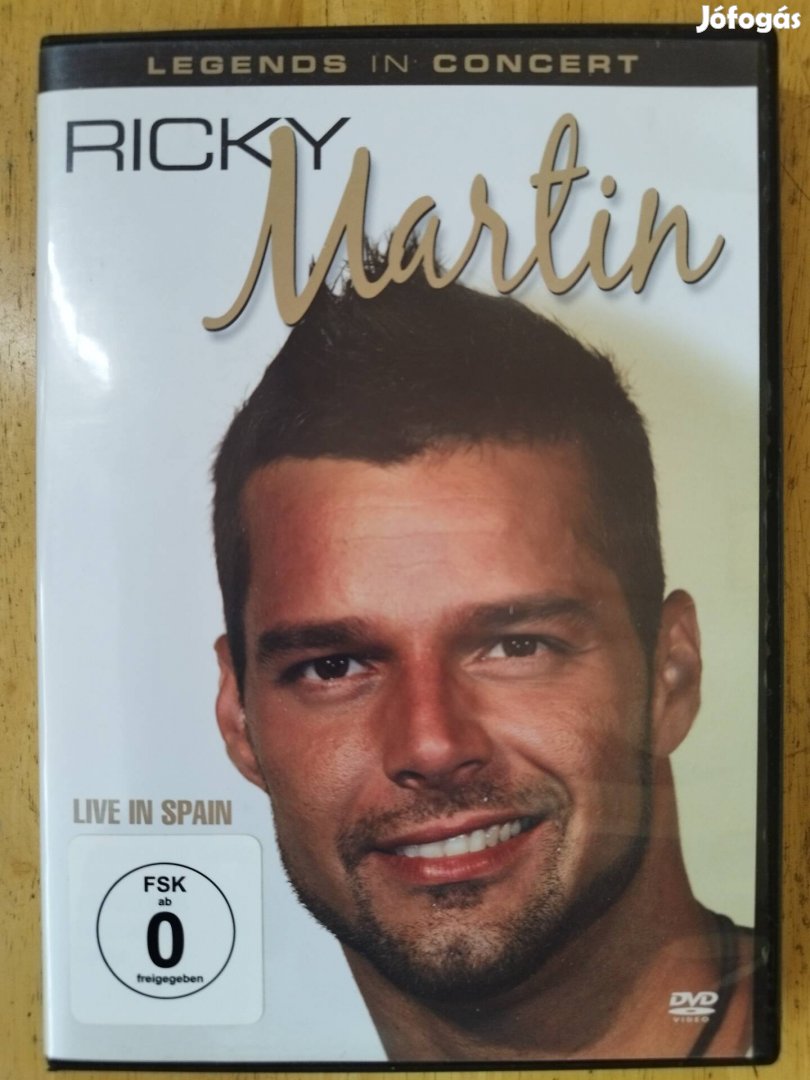 Ricky Martin Live in Spain újszerű dvd 