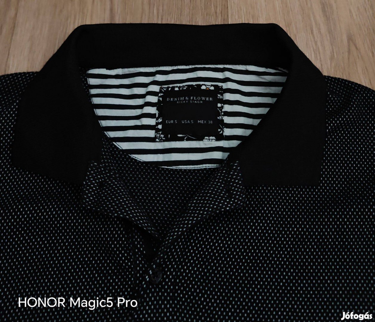 Ricky Sign DenimFlower minőségi férfi póló S Uj
