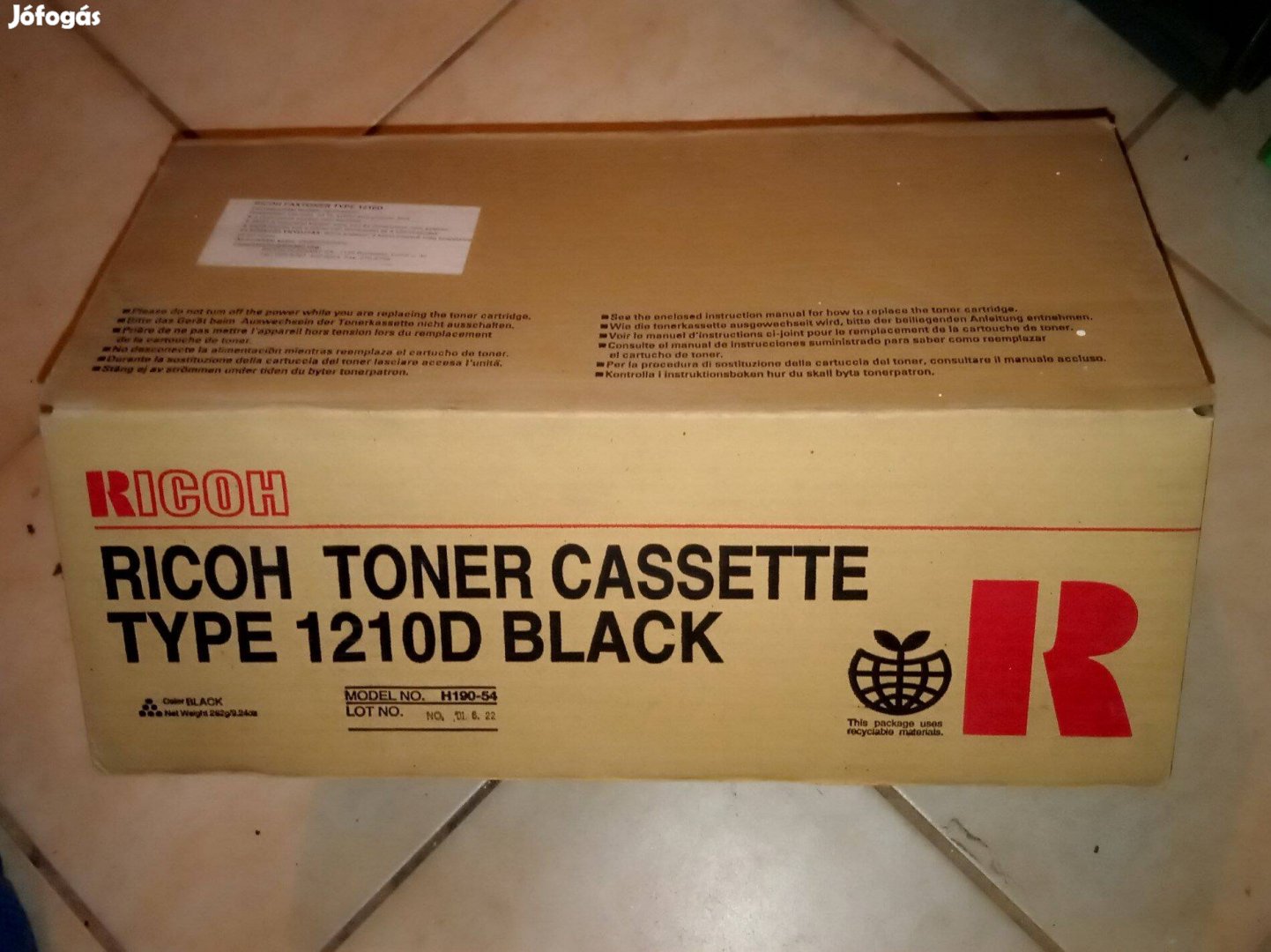 Ricoh 1210D fekete toner eredeti