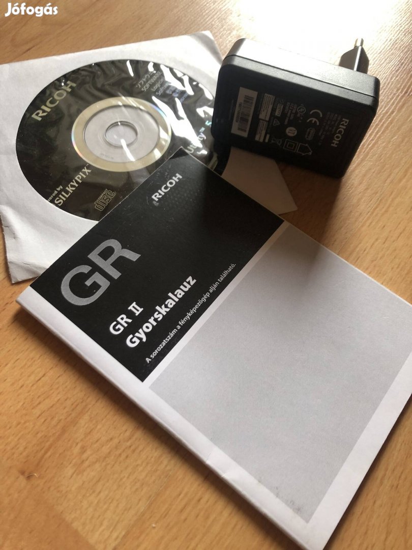 Ricoh GR II gyorskalauz, CD, Adapter eladó