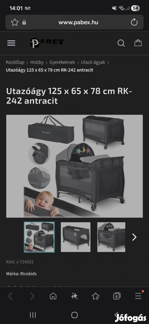 Ricokids ,multi funkciós utazó agy ,eladó!