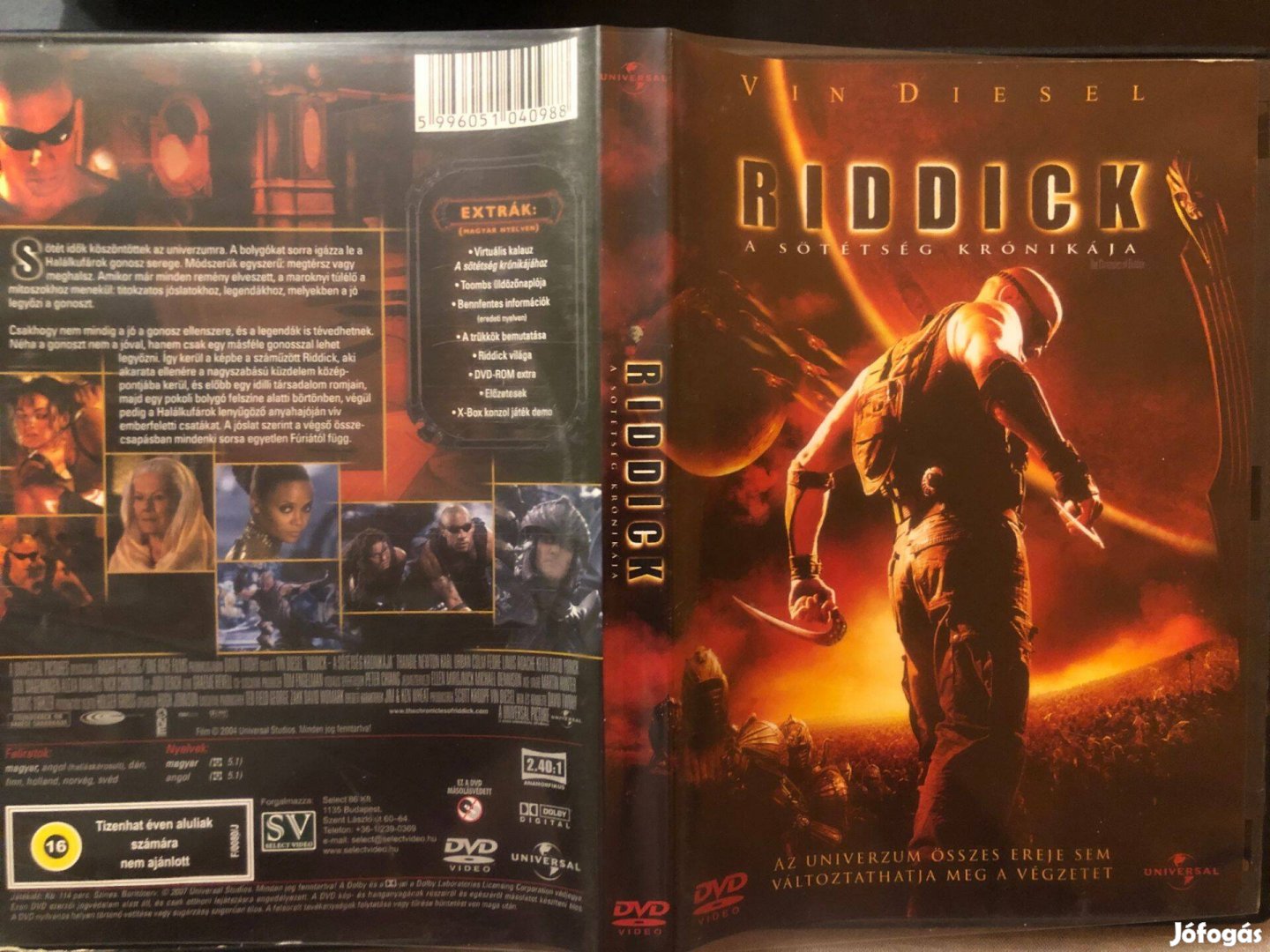 Riddick A sötétség krónikája (karcmentes, Vin Diesel) DVD