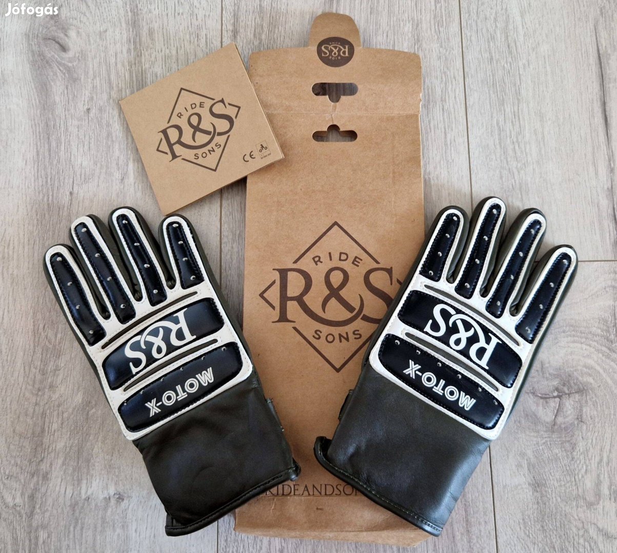 Ride & Sons Moto-X vintage MX café racer motocross motoros bőr kesztyű