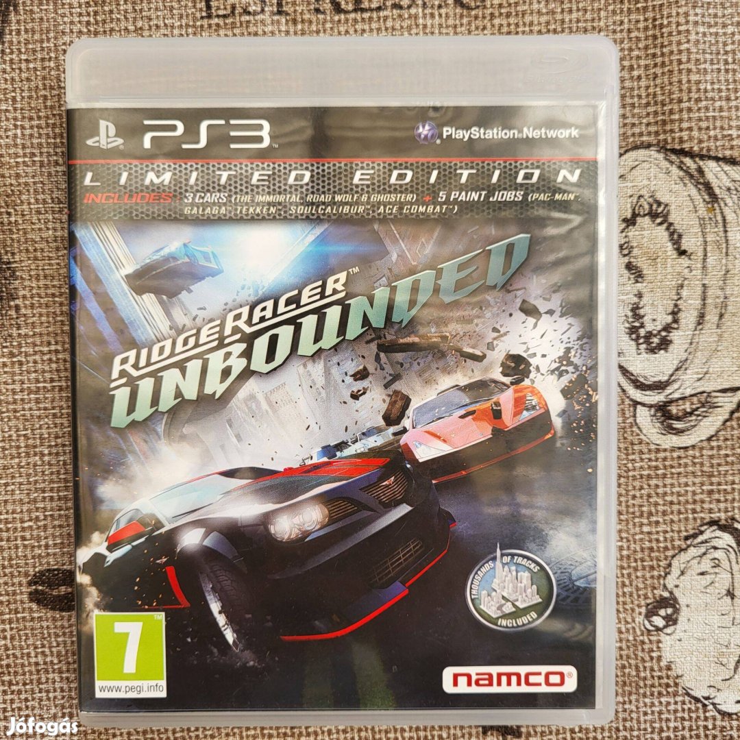 Ridge Racer Unbounded Limited ps3 játék,eladó,csere is