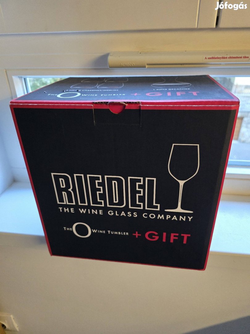 Riedel O + gift dekanter es boros pohar