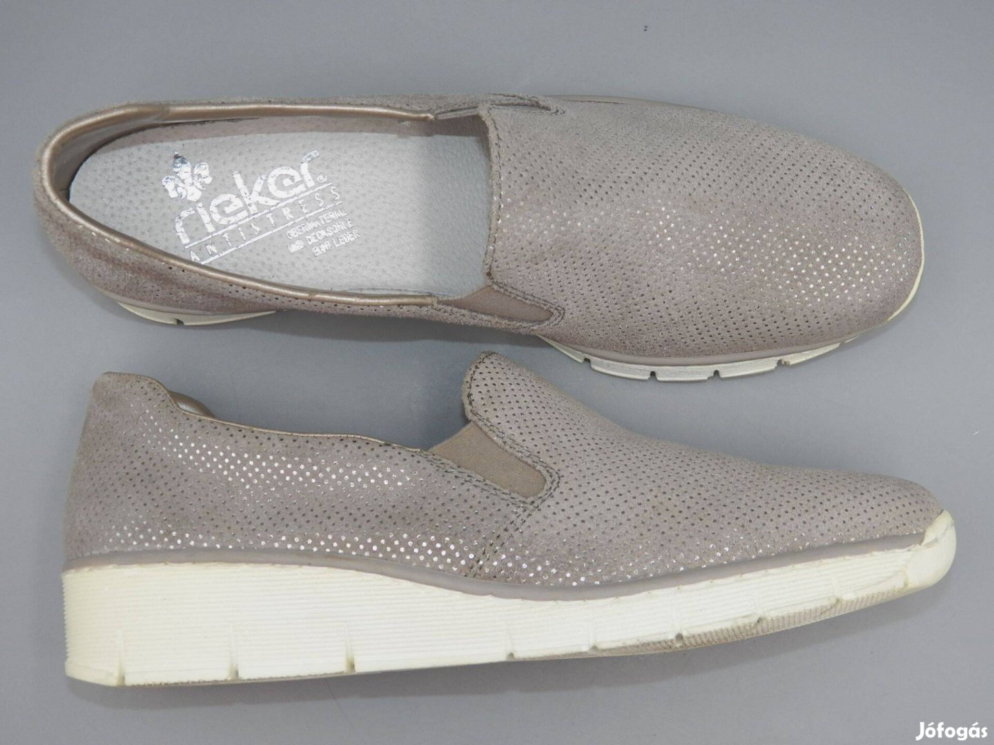 Rieker kívül-belül bőr belebújós cipő, 42 -es