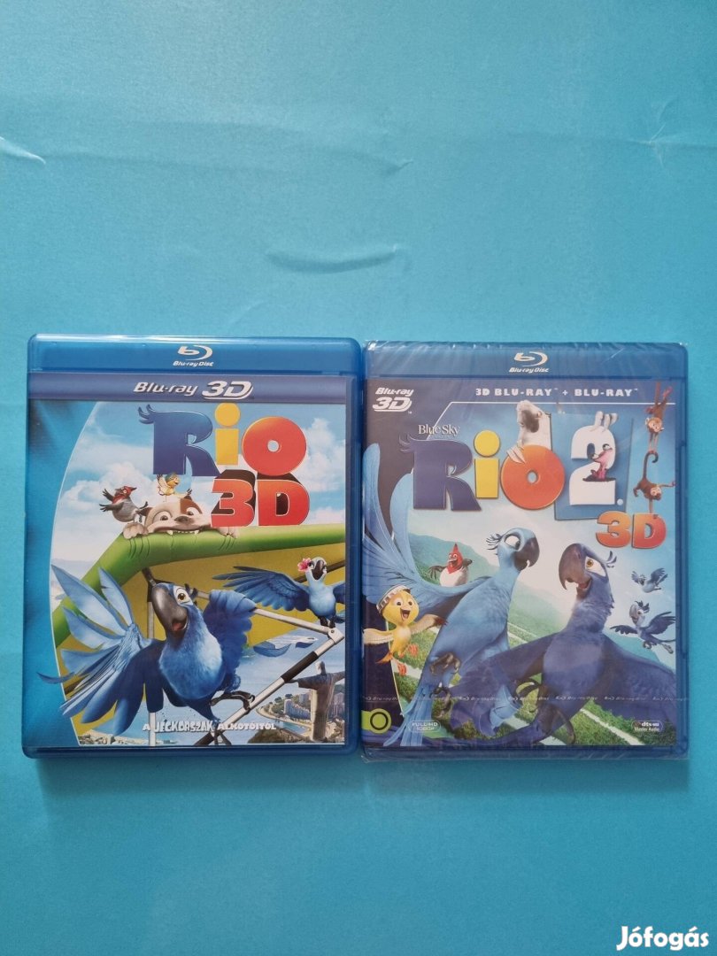 Rio 1,2rész 3D és 2d Blu-ray