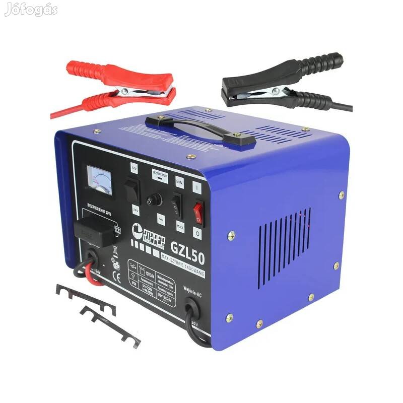 Ripper Gzl-50 akkumulátor töltő és indító 12V/24V M82507R