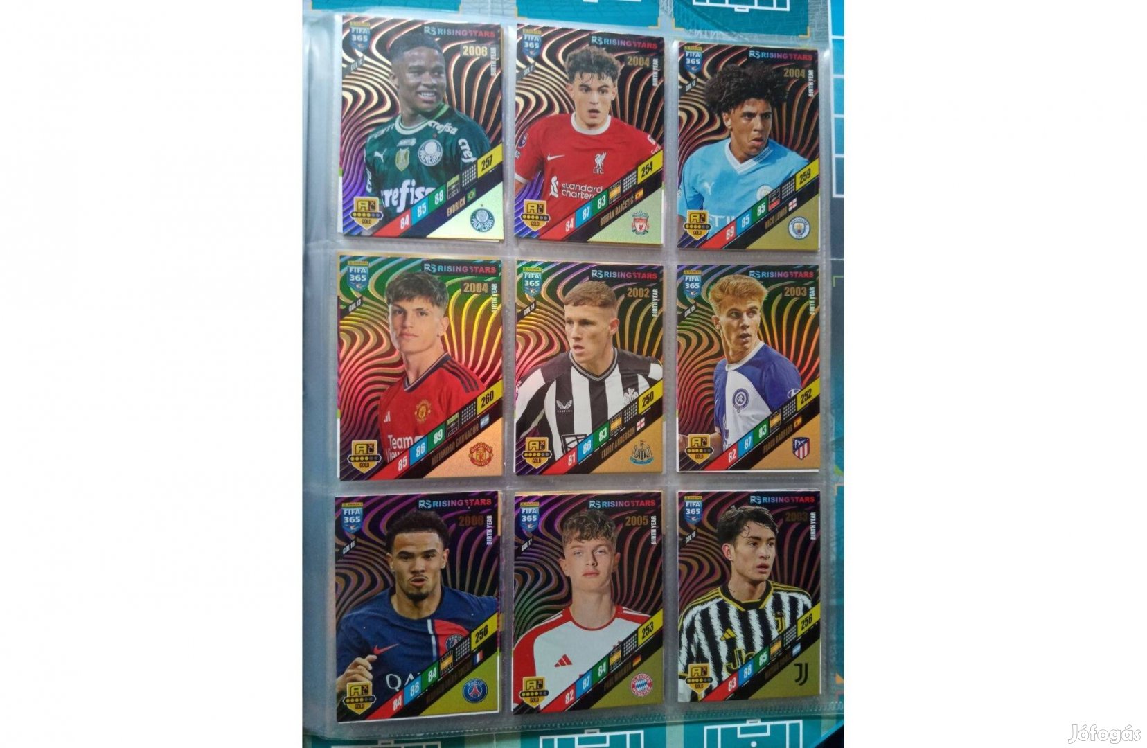 Rising Star Teljes sor Panini Fifa 365 2024 kártya
